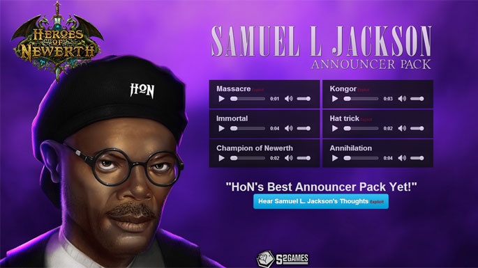 Samuel L. Jackson em Heroes of Newerth?