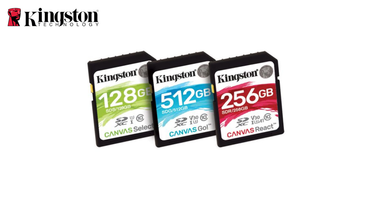 ‘Kingston’ – Lançada nova linha Canvas de cartões de memória SD e micro SD