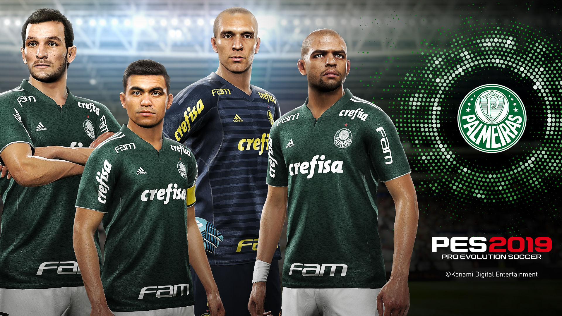 ‘Konami’ – Palmeiras é o novo time com a parceria oficial em PES 2019