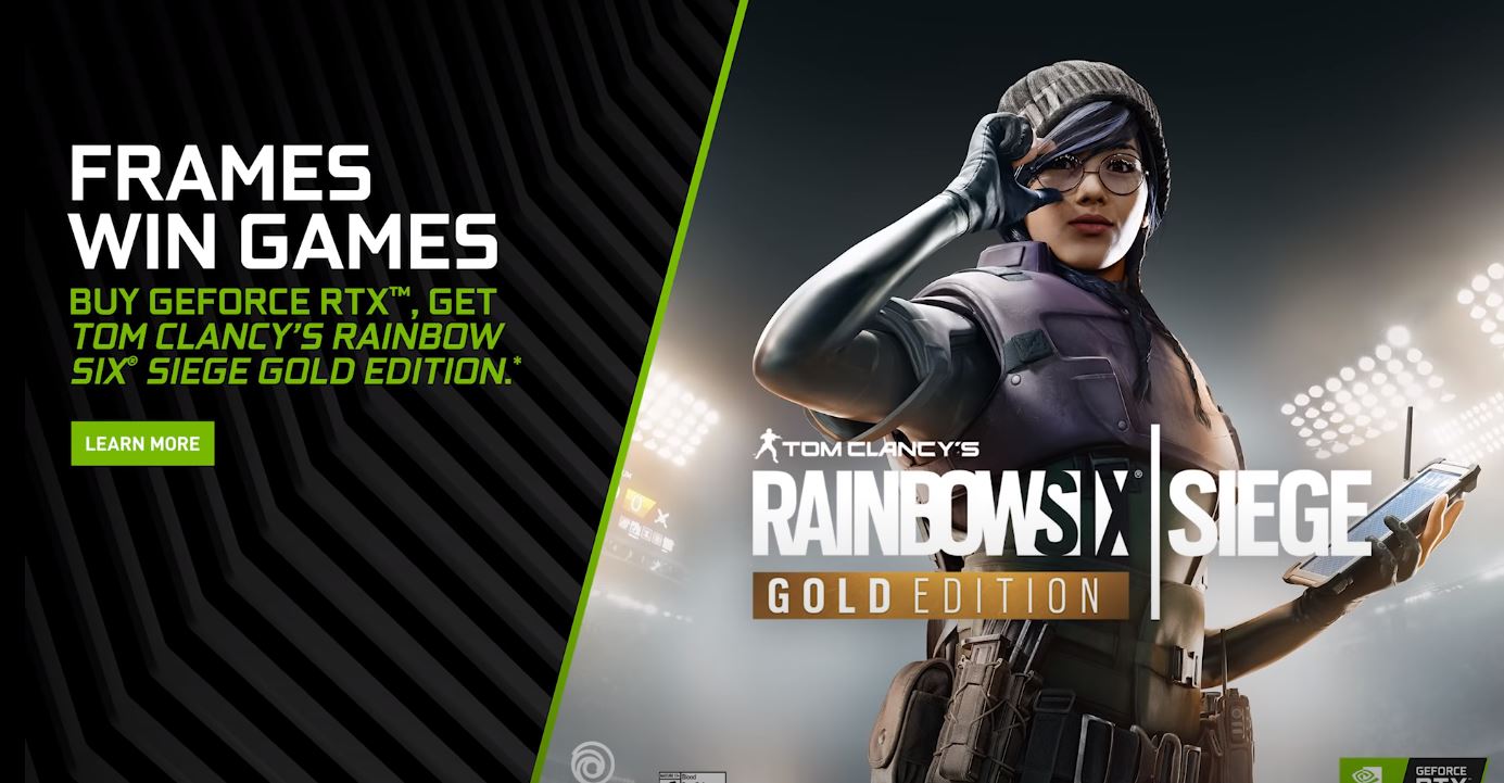 NVIDIA | Nova promoção para quem adquirir Geforce RTX com Rainbow Six Siege Gold Edition