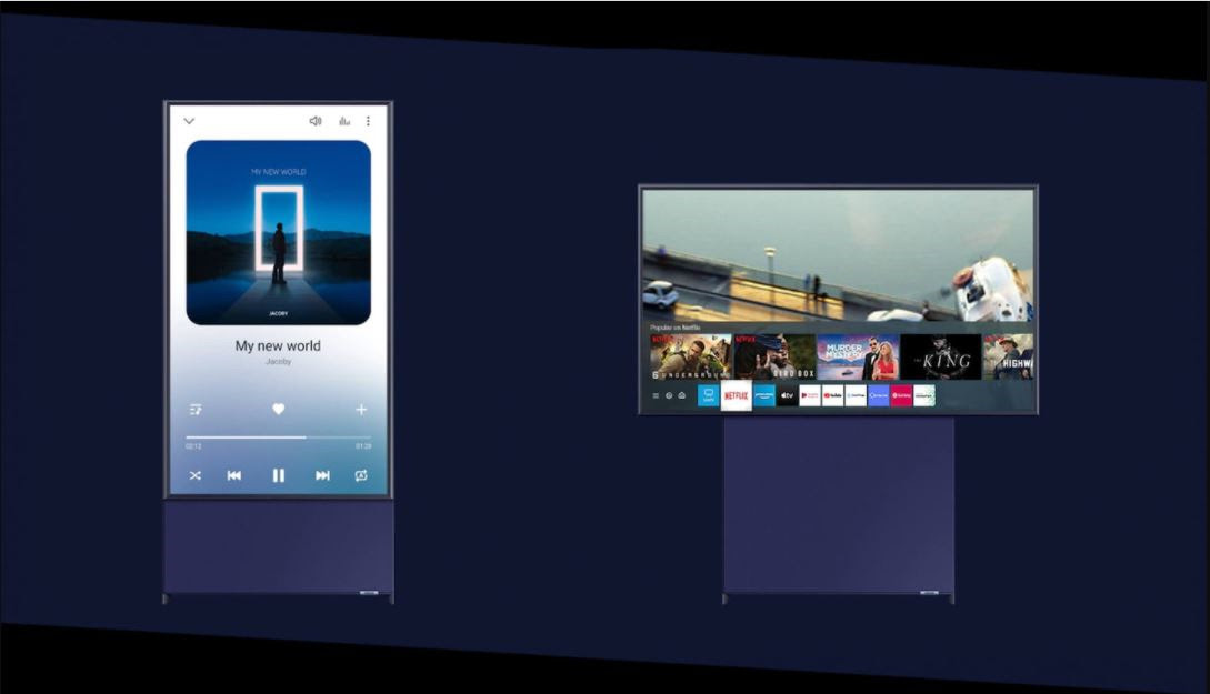 Samsung | Anunciada oficialmente a primeira TV The Sero que gira para a vertical