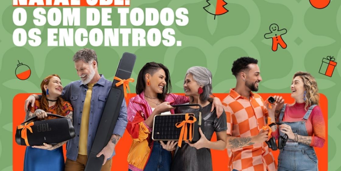 JBL | Empresa apresenta sugestões de fones, caixas de som, torres e soundbars para presente de Natal e amigo secreto do final de ano